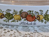 Corning Ware L'Echalote Spice of Life Quart Casserole Dish With Glass Lid