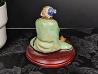 Vintage Chinese Shiwan Mudman in Green Shirt