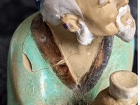 Vintage Chinese Shiwan Mudman in Green Shirt