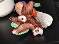 Vintage Porcelain Blue Bird Figurine