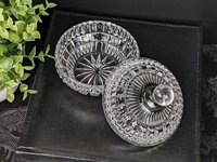 Vintage Crystal Candy Dish with Lid