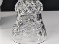 Vintage Etched Crystal Bell