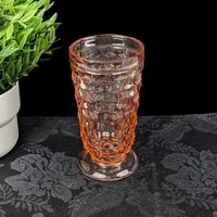 Indiana Glass American Whitehall Peach 4pc Cooler Glass Set