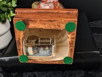 Vintage Ceramic Santa Music Box