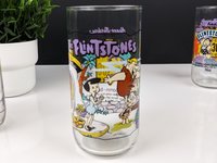 Set of 4 Hardees Flintstones Glasses, The First 30 Years