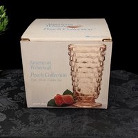 Indiana Glass American Whitehall Peach 4pc Cooler Glass Set