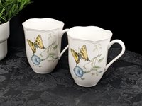 Pair of Lenox Butterfly Meadow Swallowtail Mugs