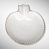 Set of 4 Lenox Aegean Collection Medium Shell Shaped Dish