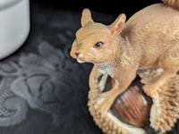 Vintage Squirrel on Acorn Figurine