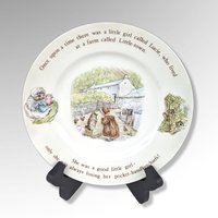 Wedgwood Beatrix Potter Nursery Set 1970s, Mug (Crazed), Plate, Bowl