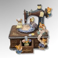 San Francisco Music Box Mice on Sewing Machine Music Box