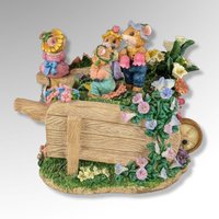 Save for John  - Vintage San Francisco Music Box Mice with Flowers Music Box