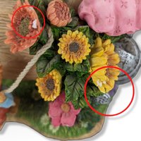 Save for John  - Vintage San Francisco Music Box Mice with Flowers Music Box