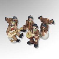 Set of 5 Vintage Flambro Emmett Kelly Jr. Clown Figurines