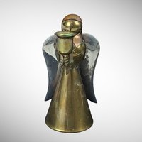 Vintage Brass Angel Figurine/small Candle Holder