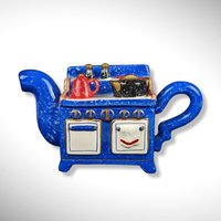 Vintage Small Stove Shaped Teapot