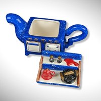 Vintage Small Stove Shaped Teapot