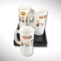 3 Vintage A&W Plastic Mugs