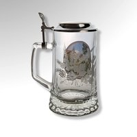 Bockling Germany Glass Beer Stein