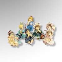 Set of 7 1994 Hamilton Collection Derek Darling Resin Ornaments