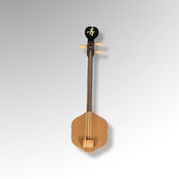 Set of 4 Vintage Mini Wood Instrument Figures