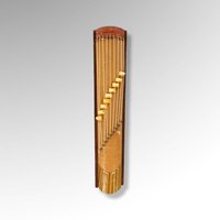 Set of 4 Vintage Mini Wood Instrument Figures