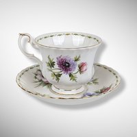 Royal Albert Anemones March Tea Cup and Saucer