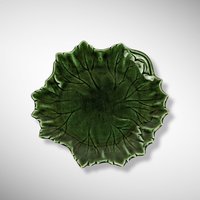 Vintage Green Leaf Plate