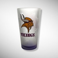 Miller Lite MN Vikings Frosted Glass