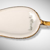 Vintage Double Spoon Holder, Signed M. Attaway