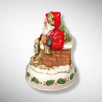 1985 Enesco Ceramic Saint Nicholas Music Box
