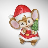 Trio of Homco Christmas Mice Figurines Choose Between 5210 and 5405