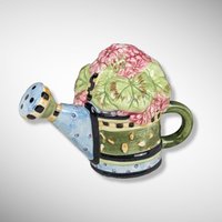 Vintage Sakura Watering Can and Flower Box Salt and Pepper Shakers