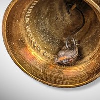 Pair of Vintage Brass Bell Candlestick Holders, Z.Y. India World Gift