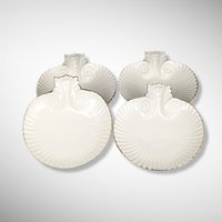 Set of 4 Lenox Aegean Collection Medium Shell Shaped Dish