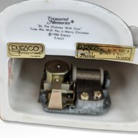 1984 Enesco "By the Chimney with Care" Music Box