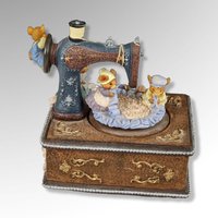 San Francisco Music Box Mice on Sewing Machine Music Box