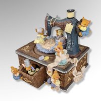 San Francisco Music Box Mice on Sewing Machine Music Box