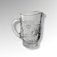 Anchor Hocking Prescut Glass Pint Pitcher