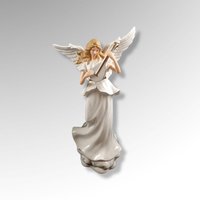 Angel Playing Mandolin Light Up 12 1/2" Statue
