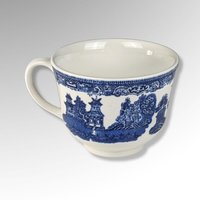 2 Vintage Johnson Bros Blue Willow Cups