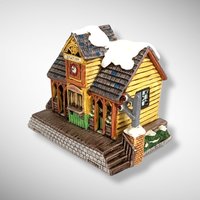 1987 Lefton Ticket Station Ceramic House