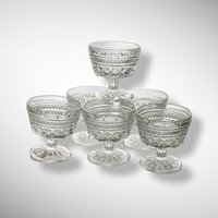 Set of 6 Anchor Hocking Wexford Champagne/Tall Sherbet Glasses