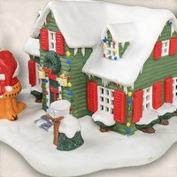 Danbury Mint 1994 Garfield's Christmas Village