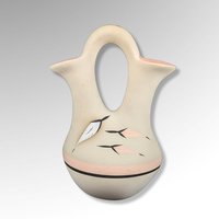 Native American Broken Arrow Pottery Wedding Vase