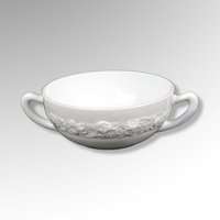 Set of 4 Anchor Hocking Vitrock Glass Cream Soup Bowl, Depression Glass