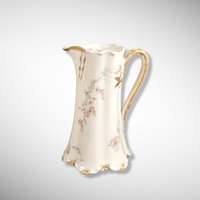 Reserved*** Antique Haviland Schleiger Floral Ceramic Chocolate Pot – Lid Not Included