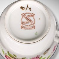 Vintage Clarence Magnolia Bone China Tea Cup and Saucer Set