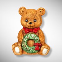 Ceramic Vintage Teddy Bear Music Box