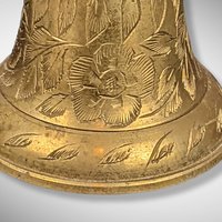 Pair of Vintage Brass Bell Candlestick Holders, Z.Y. India World Gift